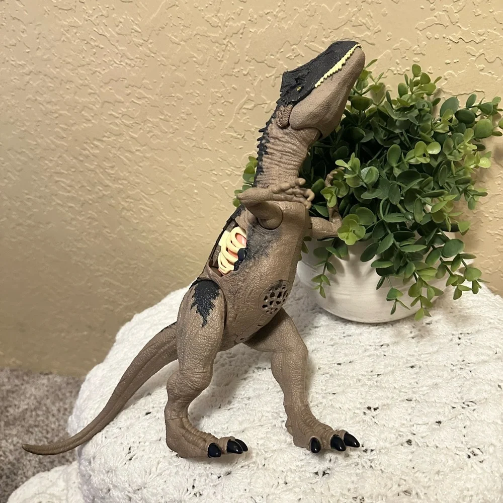 Jurassic World Dominion Extreme Damage Roarin' Allosaurus HFK06 Dinosaur Mattel - Picture 12 of 14